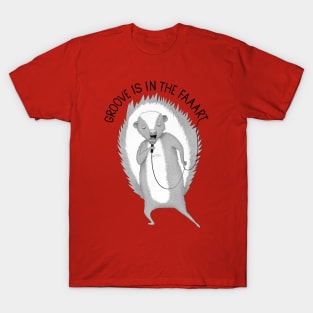 Groove Is In The Fart | Animal Karaoke collection | Red T-Shirt